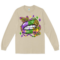 Mushroom mardi gras lip olivia Long Sleeve Tee - OliviaCreatesArt