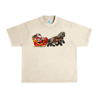 Sandshell santa riding his sleigh with gifts Urban Heavy Tee - CowGirlArtShop