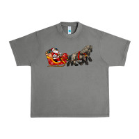 Tornado santa riding his sleigh with gifts Urban Heavy Tee - CowGirlArtShop
