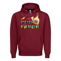 Burgundy mexican tequila por favor Zipper Hoodie - Artiststas