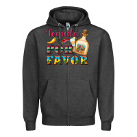 Charcoal Heather mexican tequila por favor Zipper Hoodie - Artiststas