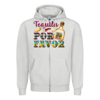 Dove Grey mexican tequila por favor Zipper Hoodie - Artiststas