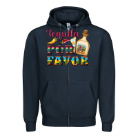 Navy mexican tequila por favor Zipper Hoodie - Artiststas