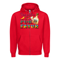 Red mexican tequila por favor Zipper Hoodie - Artiststas