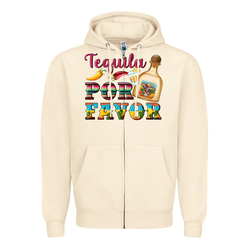 Mexican Tequila Por Favor Zipper Hoodie by Artiststas | Teevron