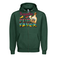 Sports Green mexican tequila por favor Zipper Hoodie - Artiststas