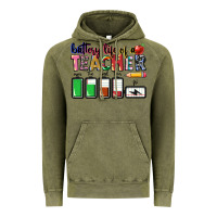 Vintage Olive battery life of teacher Vintage Hoodie - CowGirlArtShop