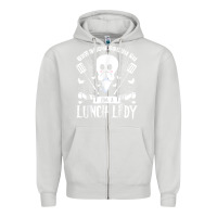 Dove Grey lunch lady halloween ghost cafeteria worker all hallows' eve t shirt Zipper Hoodie - trangStudio