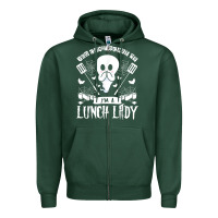 Sports Green lunch lady halloween ghost cafeteria worker all hallows' eve t shirt Zipper Hoodie - trangStudio