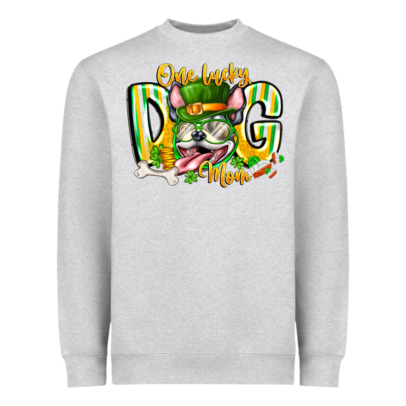 St Patricks Day Dog Mom Heavyweight Sweatshirt by CowhideDigitalArt | Teevron