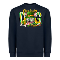Navy st patricks day dog mom Heavyweight Sweatshirt - CowhideDigitalArt
