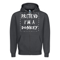 Smoke pretend i m a donkey halloween costume Zipper Hoodie - trangStudio