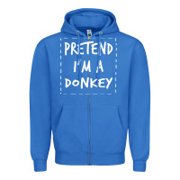 True Royal pretend i m a donkey halloween costume Zipper Hoodie - trangStudio