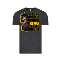 Vintage Black strong powerful confident king blessed unique Vintage Tee - CowGirlArtShop