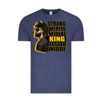 Vintage Denim strong powerful confident king blessed unique Vintage Tee - CowGirlArtShop