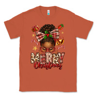 Copper merry christmas afro messy bun Classic Tee - texasbilliewilder