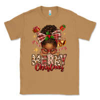 Toasted Coconut merry christmas afro messy bun Classic Tee - texasbilliewilder