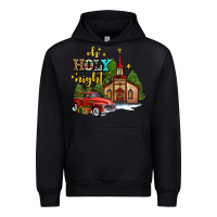 Black the church  holy night western truck Urban Hoodie - AdoDesignShop