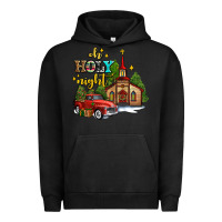 Pigment Black the church  holy night western truck Urban Hoodie - AdoDesignShop
