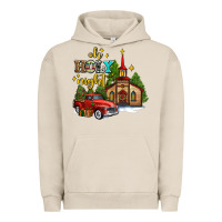 Pigment French Oak the church  holy night western truck Urban Hoodie - AdoDesignShop