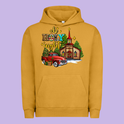 The Church  Holy Night Western Truck Urban Hoodie Designed By Adodesignshop
