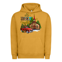 Pigment Peanut Butter the church  holy night western truck Urban Hoodie - AdoDesignShop