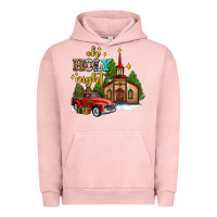 Pigment Salmon the church  holy night western truck Urban Hoodie - AdoDesignShop