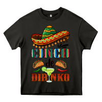 Asphalt cinco de dirinko sombrero Heavy Core Tee - BarkalooDesign