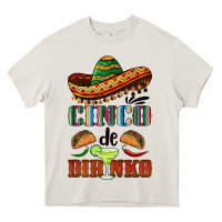 Cream cinco de dirinko sombrero Heavy Core Tee - BarkalooDesign
