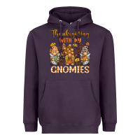Plum thanksgiving with my  gnomies Heavyweight Hoodie - BarkalooDesign