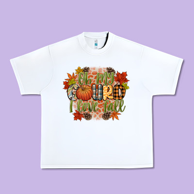 Oh My Gourd I Love Fall Urban Heavy Tee Designed By Cowgirlartshop