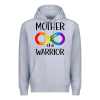 Heather Grey Mother Of Warrior Premium Hoodie - CowhideDigitalArt