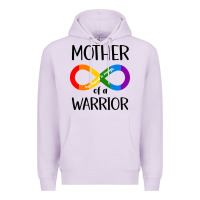 Lilac Mother Of Warrior Premium Hoodie - CowhideDigitalArt