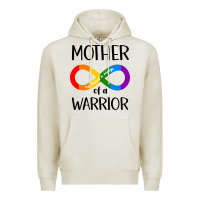 Oatmeal Heather Mother Of Warrior Premium Hoodie - CowhideDigitalArt
