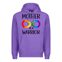 Purple Mother Of Warrior Premium Hoodie - CowhideDigitalArt