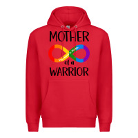 Red Mother Of Warrior Premium Hoodie - CowhideDigitalArt