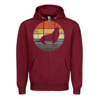 Seal Lover Gifts Retro Vintage Sea Lion Animal Silhouette Zipper Hoodie | Teevron