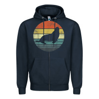 Navy Seal Lover Gifts Retro Vintage Sea Lion Animal Silhouette Zipper Hoodie - trangStudio