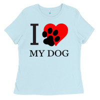 Baby Blue I My Dog Ladies Tee - Bettercallsaul
