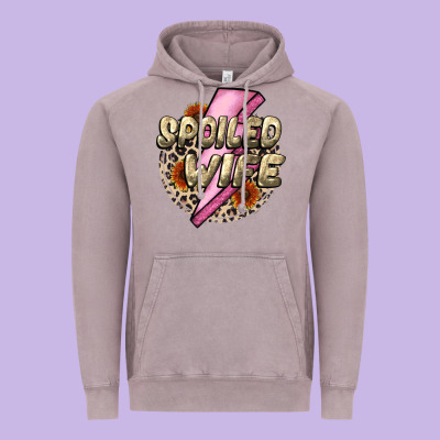 Spoiled Wife Mother's Day Vintage Hoodie Designed By Cowgirlartshop