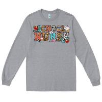 Heather Grey school nurse Long Sleeve Tee - OliviaCreatesArt