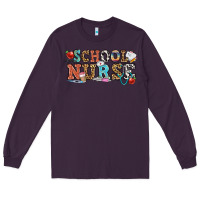 Plum school nurse Long Sleeve Tee - OliviaCreatesArt