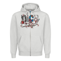 Dove Grey nice nurse Zipper Hoodie - SublimationCraftShop