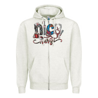 Oatmeal Heather nice nurse Zipper Hoodie - SublimationCraftShop