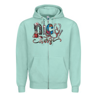 Seafoam nice nurse Zipper Hoodie - SublimationCraftShop