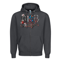 Smoke nice nurse Zipper Hoodie - SublimationCraftShop