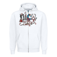 White nice nurse Zipper Hoodie - SublimationCraftShop