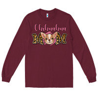 Burgundy Chihuahua Mom Long Sleeve Tee - Jasminsmagicworld