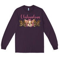 Plum Chihuahua Mom Long Sleeve Tee - Jasminsmagicworld