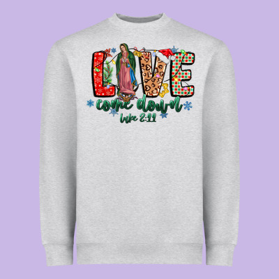 Love Comedown Luke 2.11-2 Heavyweight Sweatshirt Designed By Cowhidedigitalart